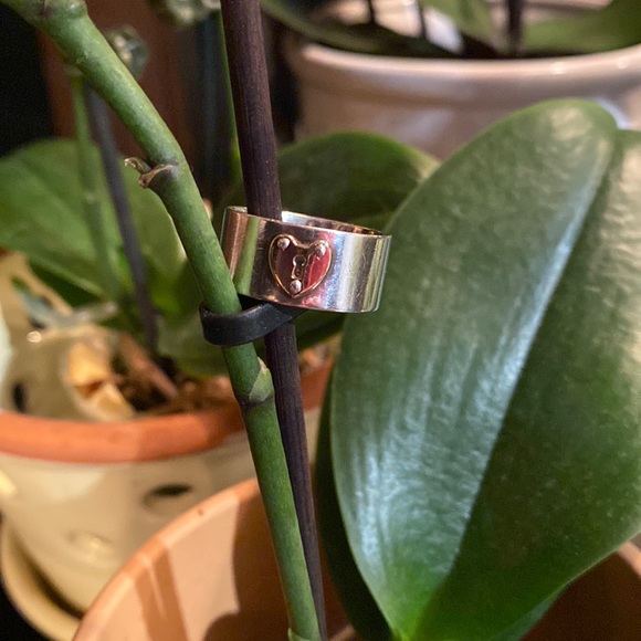 Tiffany &Co gold and silver band ring - Picture 1 of 3